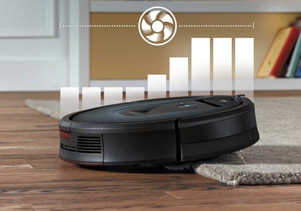 Схема работы двигателя Roomba 981 по технологии Carpet Boost