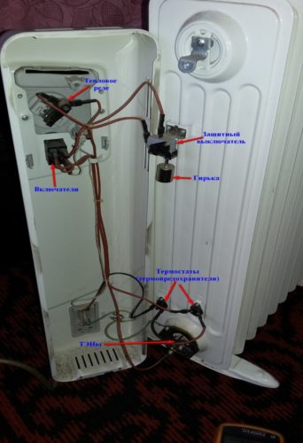 Сетевые провода и выключатели