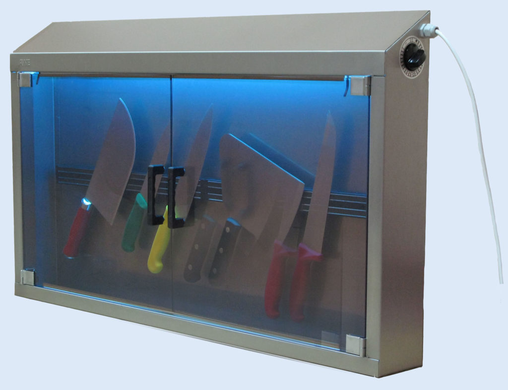 шкаф для дезинфекции ножей с ультрафиолетом