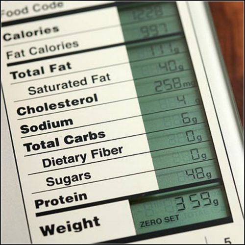 Экран кухонных весов