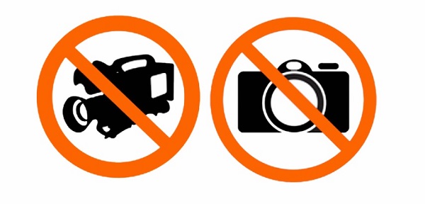 Запрещение фото и видео съемки