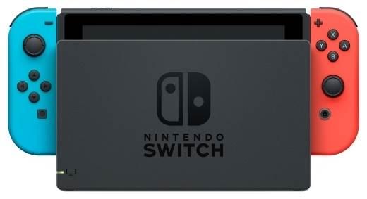 Nintendo Switch rev.2 32 ГБ, неоновый синий, неоновый красный,