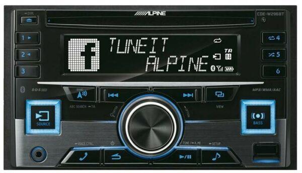 Alpine CDE-W296BT, черный
