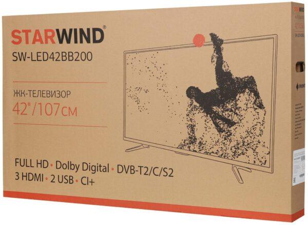 42" Телевизор STARWIND SW-LED42BB200 LED (2020), черный