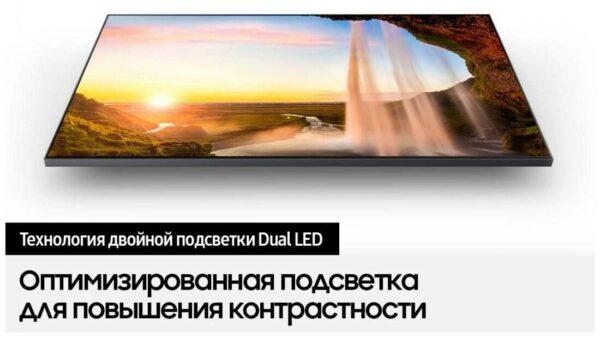 65" Телевизор Samsung QE65Q60AAU QLED, HDR (2021), черный