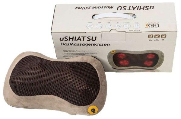 GESS массажная подушка uShiatsu (GESS-129) 34x20x12 см, бежевый