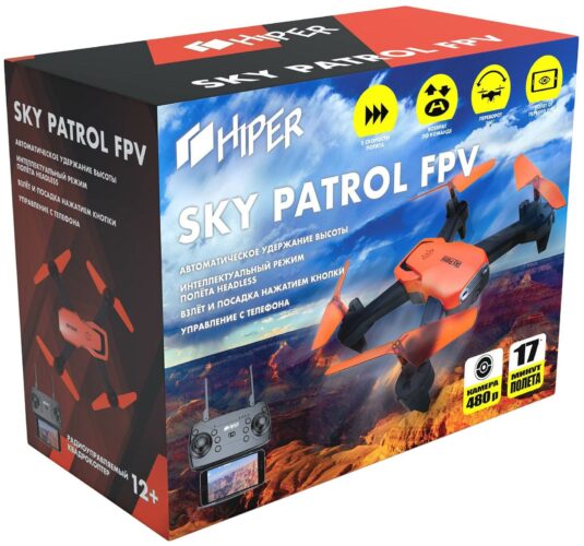 HIPER Sky Patrol FPV, черный/оранжевый