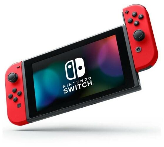 Nintendo Switch 32 ГБ, неоновый синий/неоновый красный