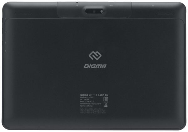 DIGMA CITI 10 E402, 2 ГБ/32 ГБ, Wi-Fi + Cellular, черный