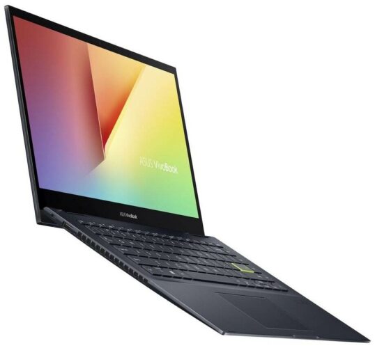 14" Ноутбук ASUS Vivobook Flip 14 TM420UA-EC161T (1920x1080, AMD Ryzen 5 2.1 ГГц, RAM 8 ГБ, SSD 256 ГБ, Win10 Home), 90NB0U21-M000L0, черный