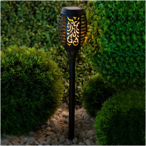 ЭРА Садовый светильник Факел ERASF020-33 светодиодный, цвет арматуры: черный, цвет плафона черный