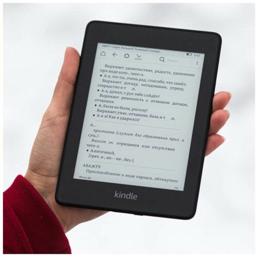 6" Электронная книга Amazon Kindle Paperwhite 2018 32Gb 32 ГБ - конструктивные особенности: встроенная подсветка