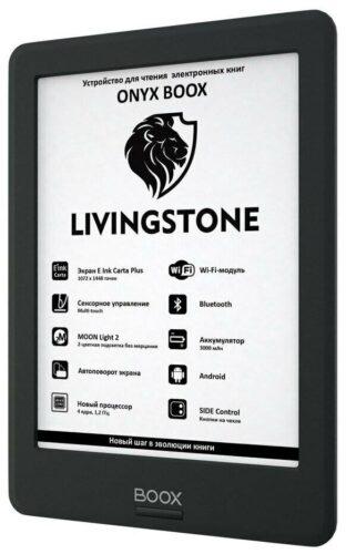 6" Электронная книга ONYX BOOX Livingstone 8 ГБ - тип дисплея: Carta Plus, сенсорный