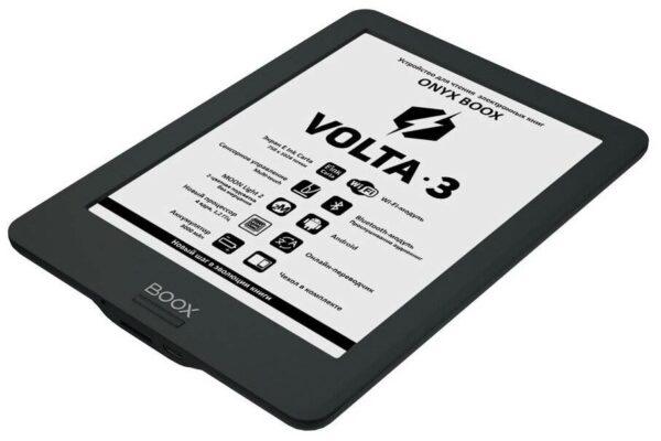 6" Электронная книга ONYX BOOX Volta 3 8 ГБ - форматы книг и документов: CHM, DOC, EPub, FB2, HTML, MOBI, PDF, RTF, TXT