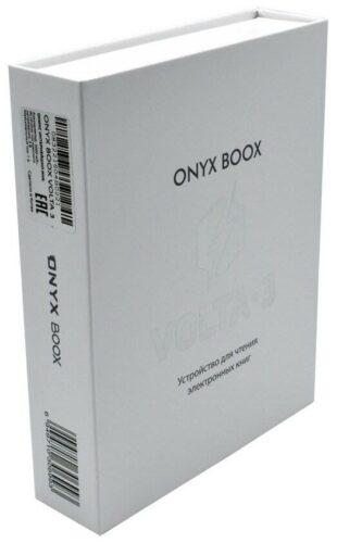 6" Электронная книга ONYX BOOX Volta 3 8 ГБ - размеры: 108x161x8 мм, вес: 155 г