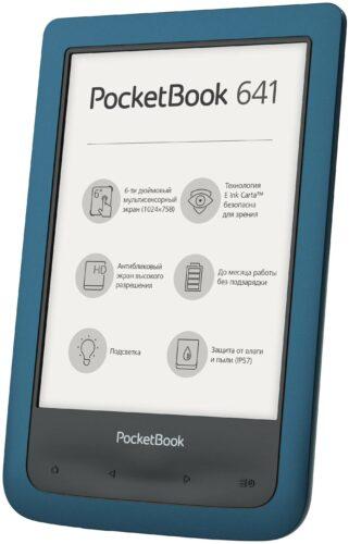 6" Электронная книга PocketBook 641 Aqua 2 8 ГБ - диагональ: 6" (1440x1080, 300 ppi)