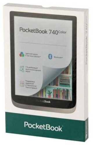 7.8" Электронная книга PocketBook 740 Color 16 ГБ - размеры: 115x174x9 мм, вес: 180 г
