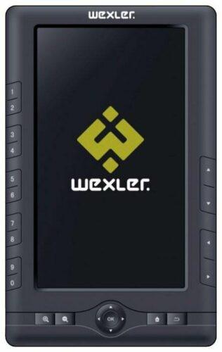 7" Электронная книга WEXLER .BOOK T7001 4 ГБ - конструктивные особенности: встроенная подсветка, сенсорный дисплей