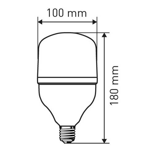Лампа светодиодная ЭРА Б0027003, E27, T100, 30Вт - свет: дневной белый