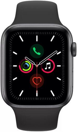 Умные часы Apple Watch Series 5 - мониторинг: акселерометр, измерение уровня кислорода в крови, мониторинг калорий, мониторинг сна, мониторинг физической активности, постоянное измерение пульса