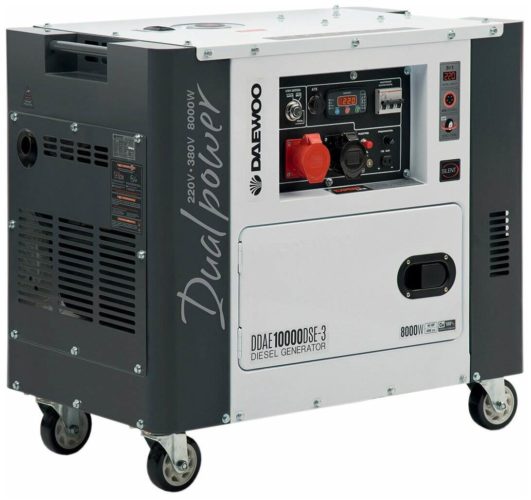 Дизельный генератор Daewoo Power Products DDAE 10000DSE-3, (8000 Вт) - максимальная мощность: 8000 Вт