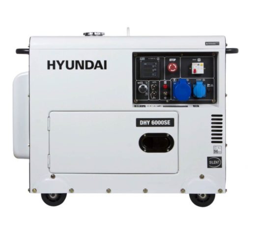 Дизельный генератор Hyundai DHY 6000SE, (5500 Вт) - число фаз: 1