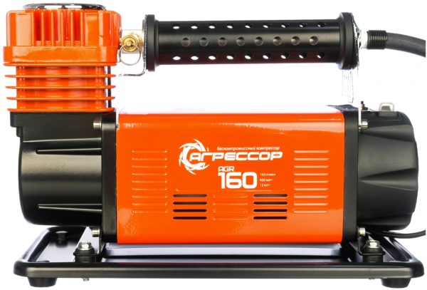 Автомобильный компрессор Агрессор AGR-160 - питание: от клемм аккумулятора