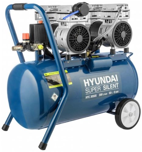 Компрессор безмасляный Hyundai HYC 3050S, 50 л, 2 кВт - тип двигателя: электрический