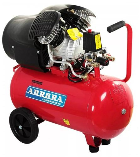 Компрессор масляный Aurora GALE-50, 50 л, 2.2 кВт - количество цилиндров компрессора: 2