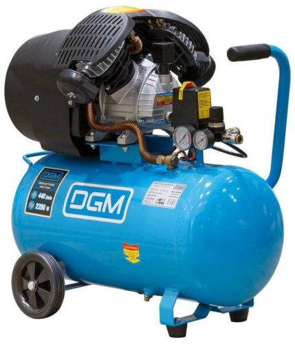 Компрессор масляный DGM AC-254, 50 л, 2.2 кВт - тип двигателя: электрический