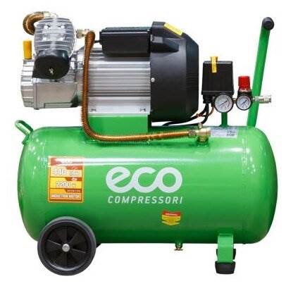 Компрессор масляный Eco AE-502-3, 50 л, 2.2 кВт - количество цилиндров компрессора: 2