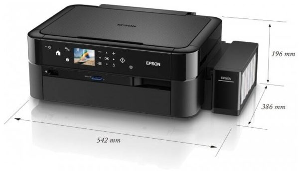 МФУ струйное Epson L850, цветн., A4 - особенности: печать без полей, печать фотографий, система непрерывной подачи чернил (СНПЧ)