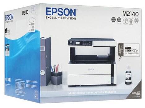 МФУ струйное Epson M2140, ч/б, A4 - макс. размер отпечатка: 210 × 297 мм