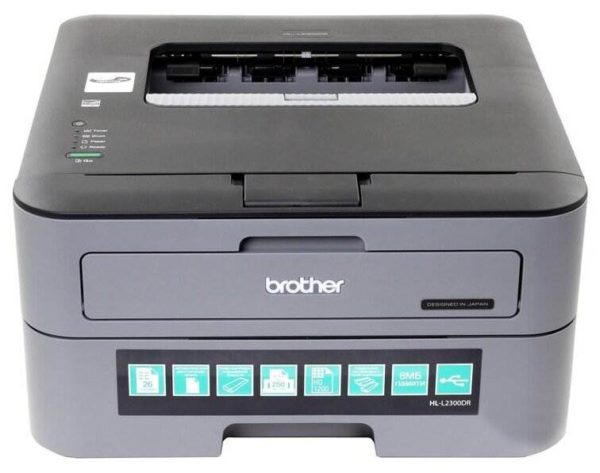 Принтер лазерный Brother HL-L2300DR, ч/б, A4 - особенности: автоматическая двусторонняя печать