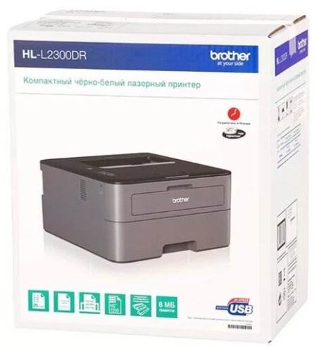 Принтер лазерный Brother HL-L2300DR, ч/б, A4