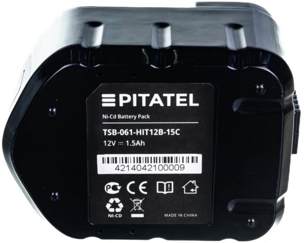 Аккумулятор Pitatel TSB-061-HIT12B-15C Ni-Cd 12 В 1.5 А·ч - тип аккумулятора: Ni-Cd