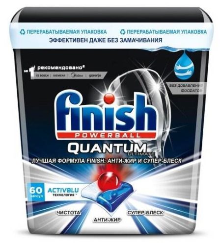 Капсулы для посудомоечной машины Finish Quantum Ultimate таблетки (original) коробка