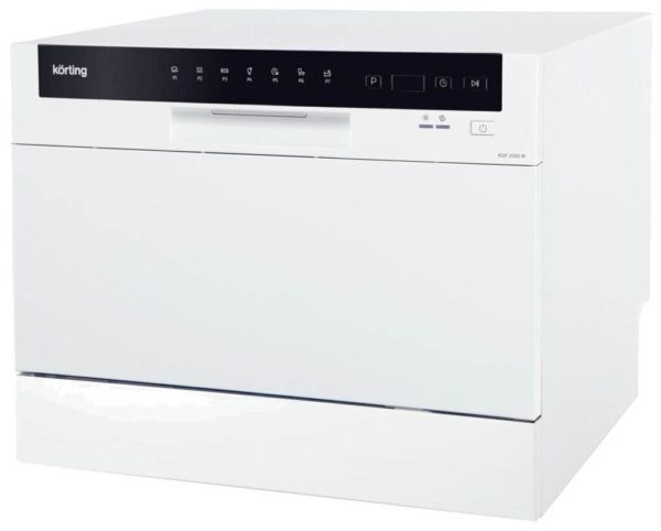 Компактная посудомоечная машина Korting KDF 2050 W - ширина: 55 см