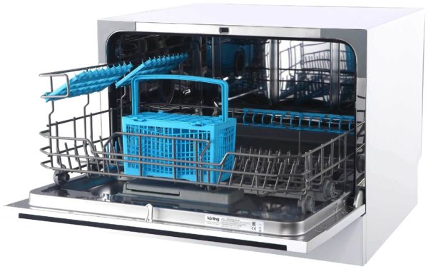 Компактная посудомоечная машина Korting KDF 2050 W - тип сушки: конденсационная, класс A