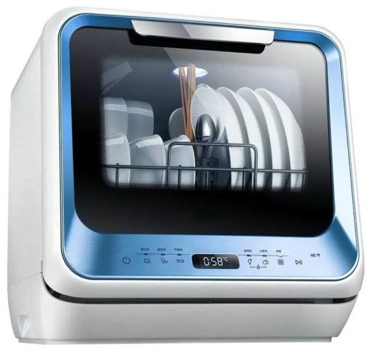 Компактная посудомоечная машина Midea MCFD42900 BL MINI / MCFD42900 G MINI / MCFD42900 OR MINI - вместимость: 2 комплекта
