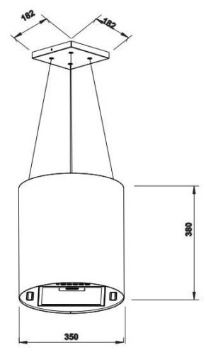 Купольная вытяжка Weissgauff Nissa Remote - макс. производительность: 750 куб. м/ч