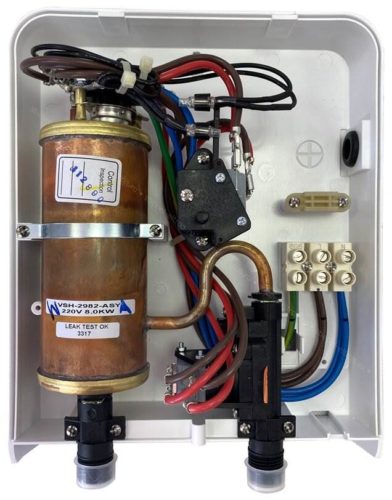 Проточный электрический водонагреватель Stiebel Eltron DDH 8 - системы защиты: предохранительный клапан, от перегрева