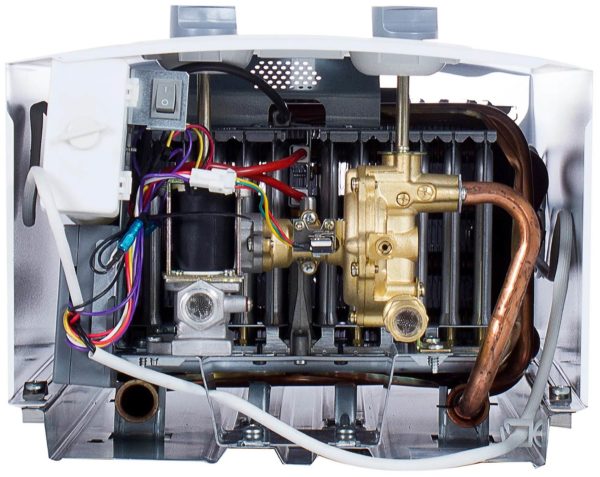 Проточный газовый водонагреватель Bosch W 10 KB - размеры (ШxВxГ): 310x580x220 мм