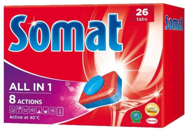 Таблетки для посудомоечной машины Somat All in 1