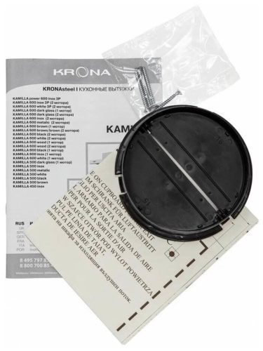 Встраиваемая вытяжка Krona Kamilla 1M 500 - особенности конструкции: антивозвратный клапан