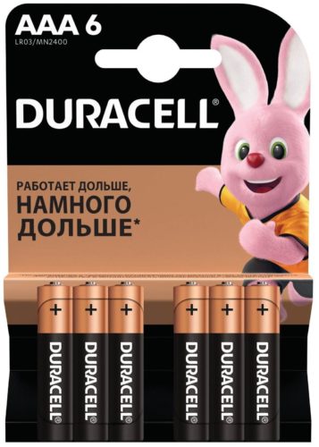 Батарейка Duracell Basic AAA - типоразмер: AAA (R03, LR03, FR03, HR03, ZR03)