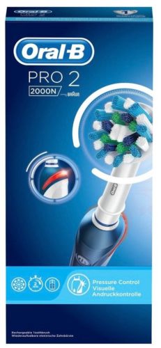 Электрическая зубная щетка Oral-B PRO 2 2000 Cross Action - питание: от аккумулятора