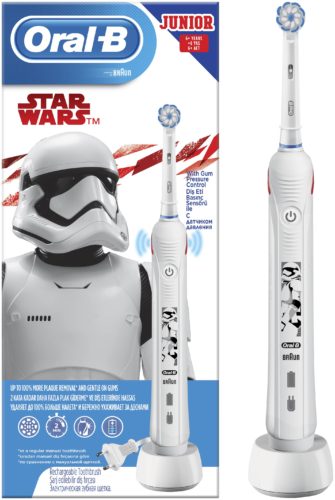 Электрическая зубная щетка Oral-B Pro 2 Junior Sensi Star Wars - питание: от аккумулятора