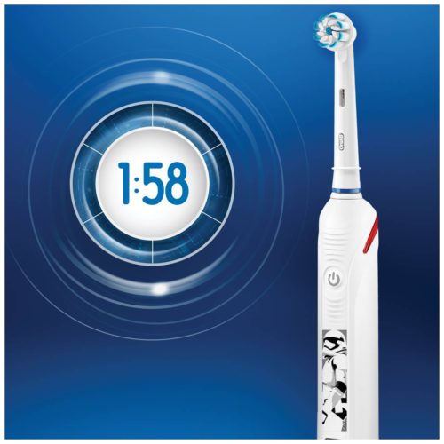 Электрическая зубная щетка Oral-B Pro 2 Junior Sensi Star Wars - насадка в комплекте: стандартная