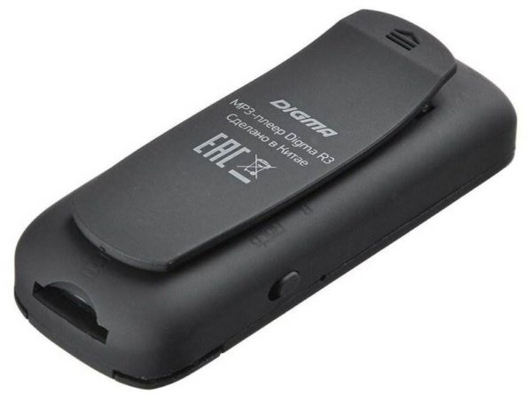 MP3-плеер DIGMA R3 8Gb - опции: FM-тюнер, диктофон, клипса, экран